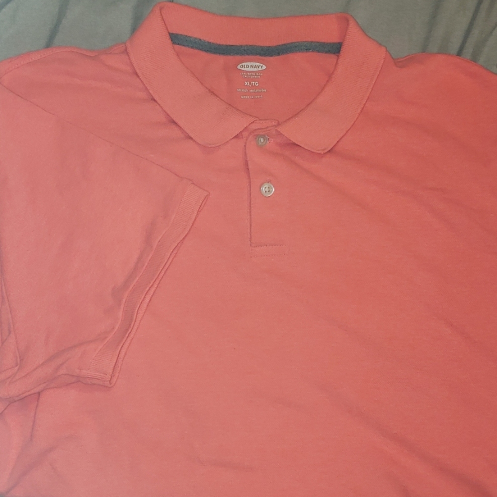 Old Navy peach colored Polo